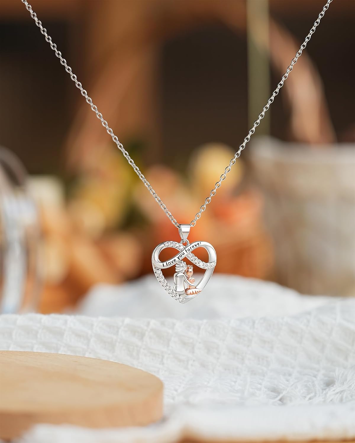 Infinity Heart Necklace Christmas Jewelry Gifts for Grandma Granddaughter Birthday Jewelry Gifts - Image 3