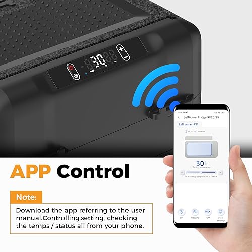 Miniatura 3 de Setpower - RF25 - Hielera, refrigerador y congelador portátil de automóvil de 12 V, 27 cuartos de galón, eléctrica, CC de 1224, para vehículos SUV,