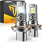 Upgraded H13/9008 Bulbs, 60,000LM 10X Super Brighter, 85000+ Hours Long Service Life, 6500K Cool White, Real 1:1 Halogen Size Fog Lights, Plug N Play, Pack of 2