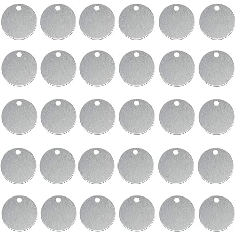 50 Pack Dog ID Tags Stamping Blanks