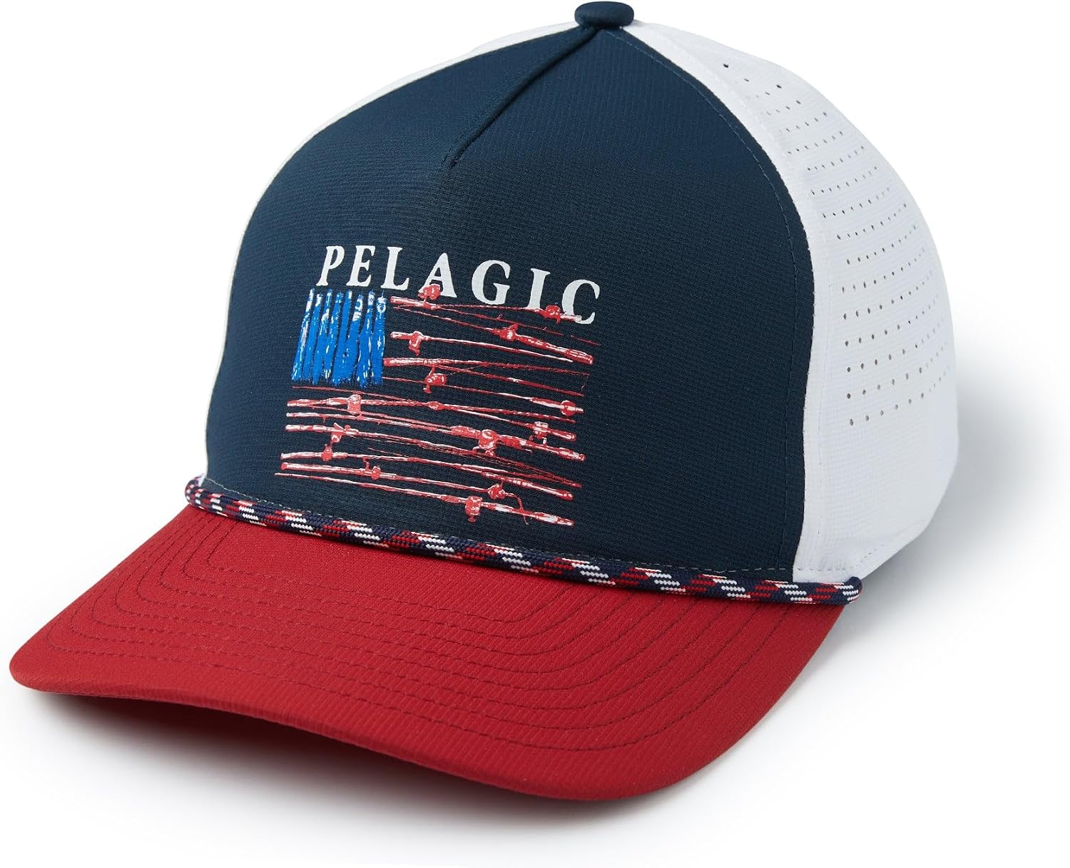 PELAGIC Upswell Reel Flag Mid Crown Trucker