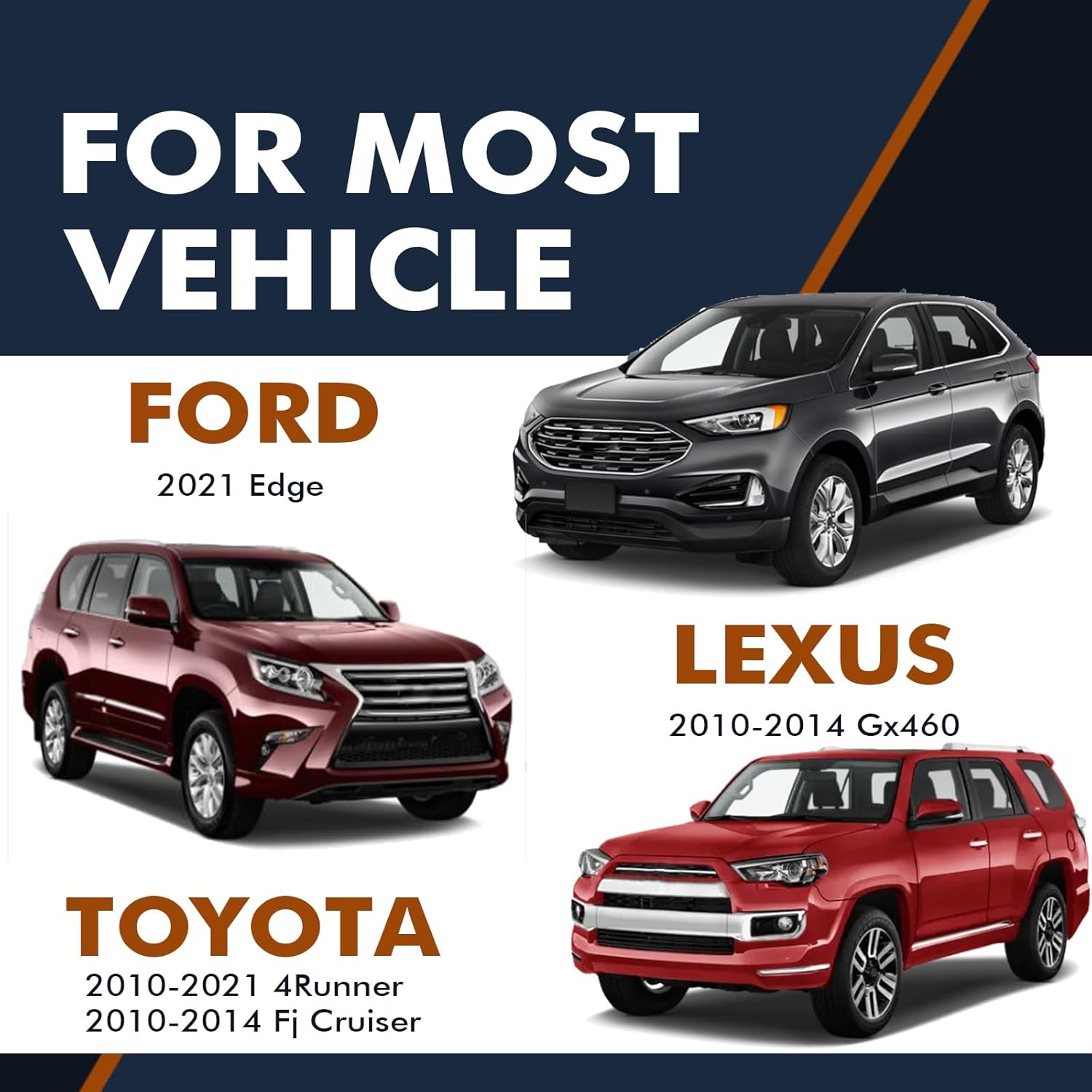 PM Auto Pair of 2 Rear Shock Absorber For 2010-2022 Toyota 4Runner