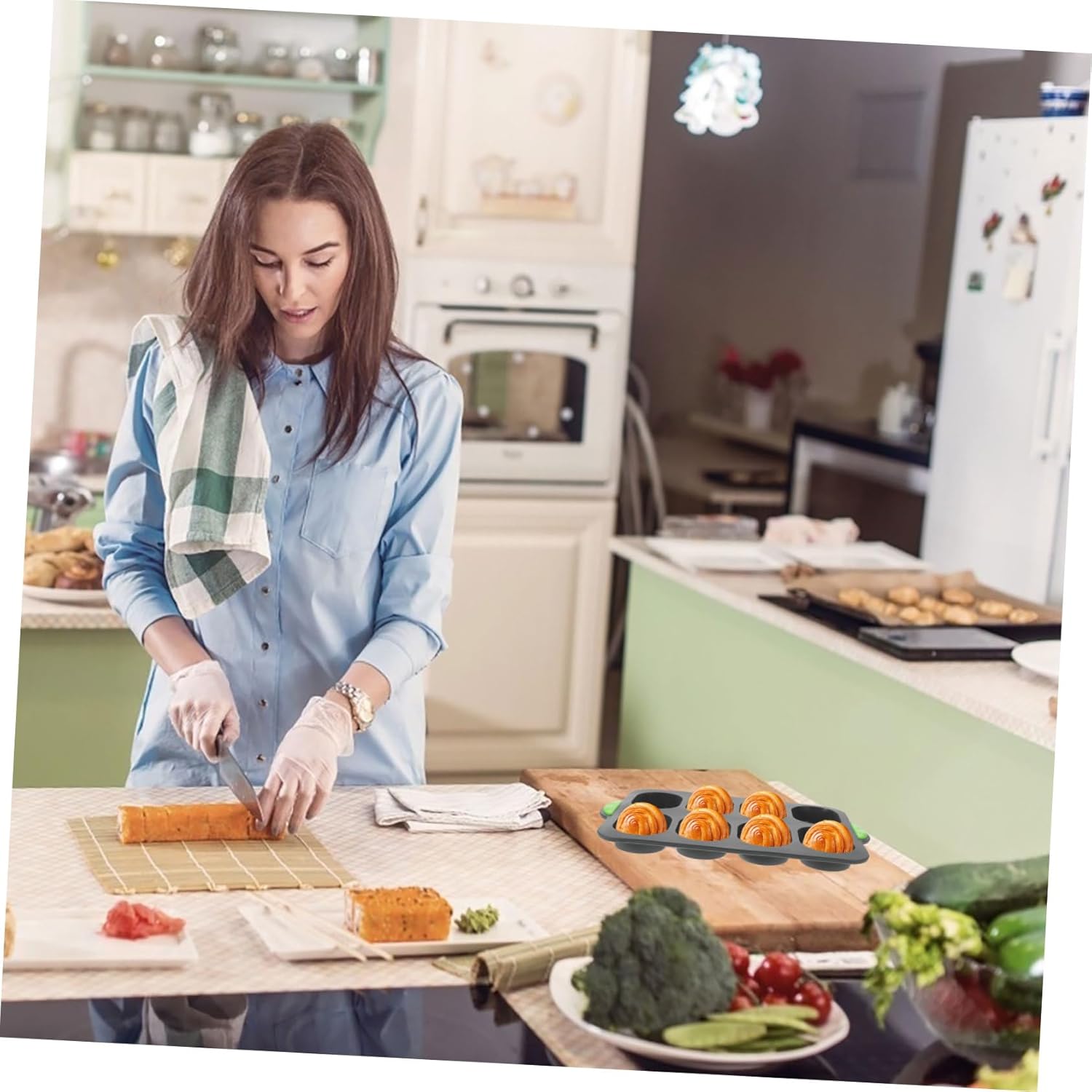 Diy French Bread Baking Mould Loaf Baking Mould Silicone Bread Pans Non-stick Easy Demould