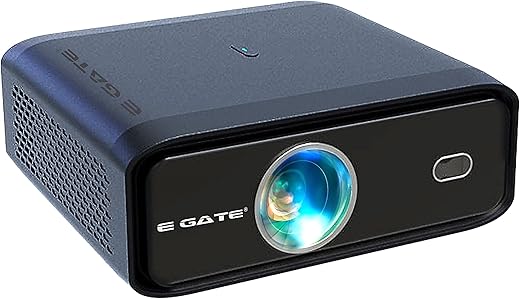 EGate Duster 7X 100% Dust Proof Automatic Android Projector, 700 ISO Lumens, FHD 1080p Native & 4K HDR, AI Auto (Keystone+Focus+Obstacle+Tilt),…