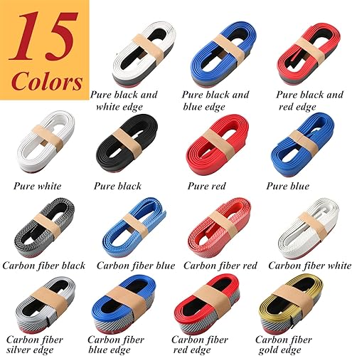 Miniatura 6 de Protector de parachoques delantero de automóvil, autoadhesivo, divisor automático, alerón de goma, alerón de borde de 8.2 ft8.2 pies (azul de fibra