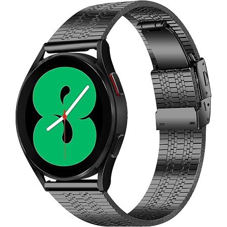 HATALKIN Cinturino Galaxy Watch 4 40mm/44mm SmartWatch Acciaio Inox  Cinturino 20mm Compatibile con Samsung Galaxy Watch 4 Classic 46mm/42mm, Samsung  Galaxy Watch 4 40mm/44mm (Nero) : Amazon.it: Elettronica