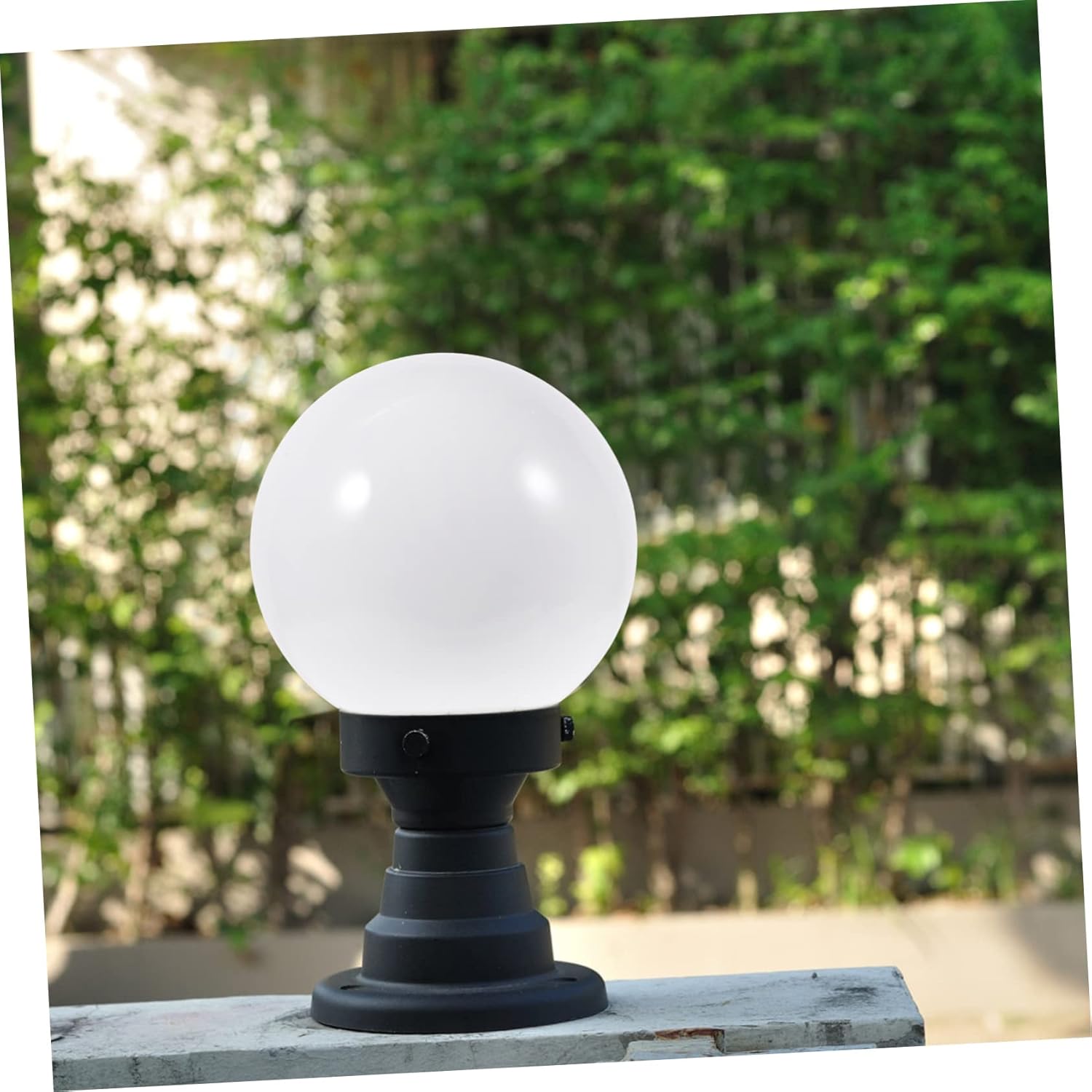 MAGICLULU Acrylic Outdoor Globe Lampshade Replacement for Wall Lamp Waterproof Light Cover 12-inch Round Light Fixture Shade for Garden Patio and Pathway