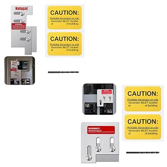 Generator Interlock Kit Compatible with Eaton Cutler Hammer CH-5 Panel, 2 1/4 Inch Spacing Between Main and Branch Breaker