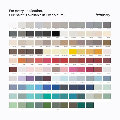 Miniatura 6 de Hemway Pintura para muebles a base de tiza azul real, acabado mate, para pared, mejoras para el hogar, 1 litro35 onzas, estilo Shabby Chic Vintage