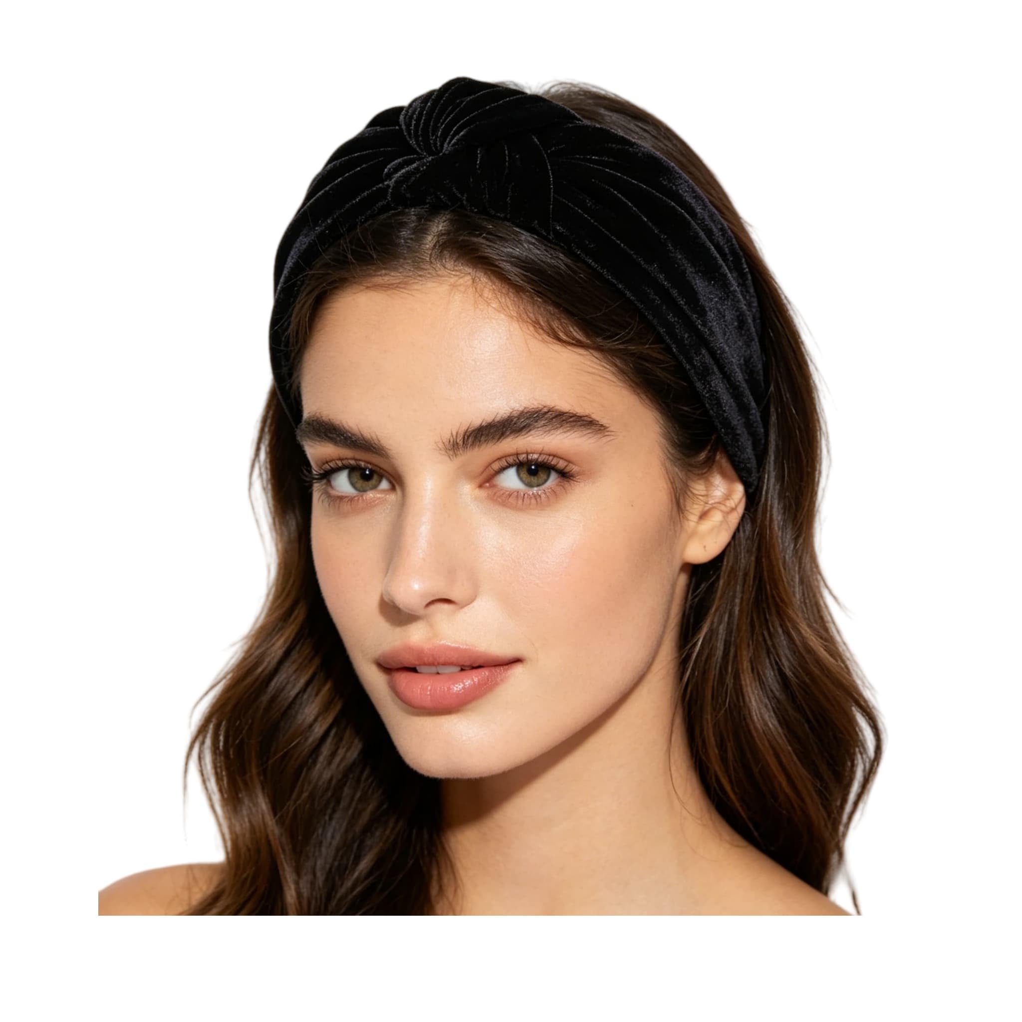 Women Velvet Knot Headband Wide Elastic Hair Hoop for Dress Up and Casual Amazon.com : CAUDIO Women Velvet Knot Headband Elastic Wide  main image 3