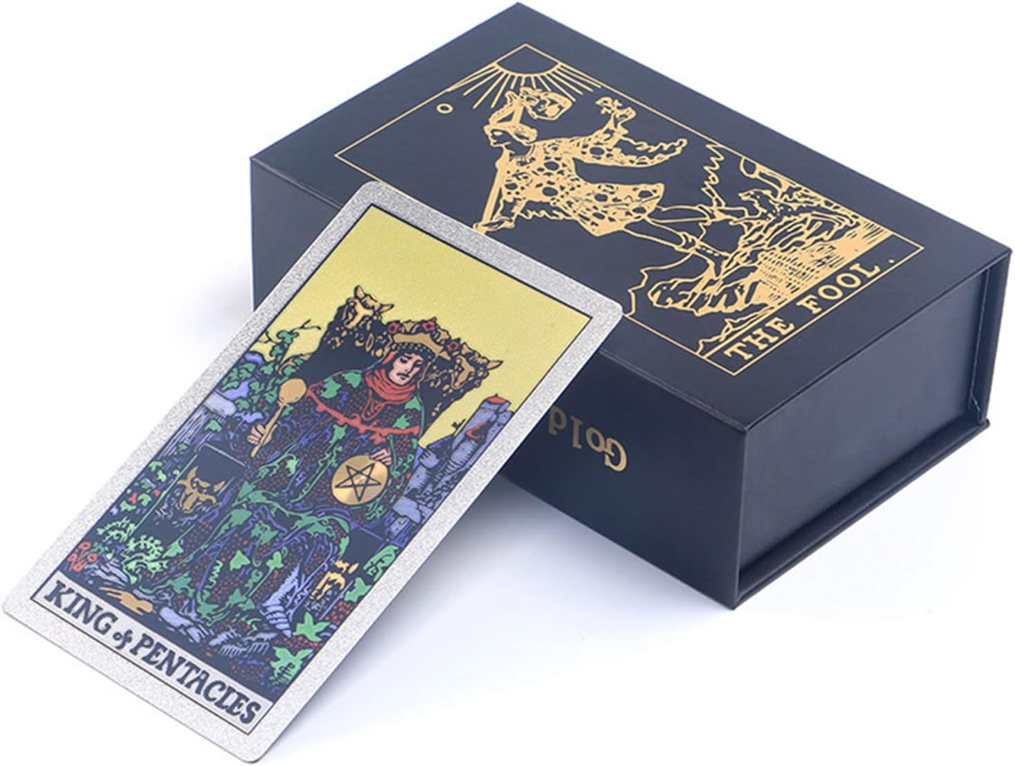 Tarot Cards,Golden Tarot for Beginners,Water Proof with Guide -Fortune Telling Cards, 78 Fortune Storytelling Playset for Family Families Birthday, Blue