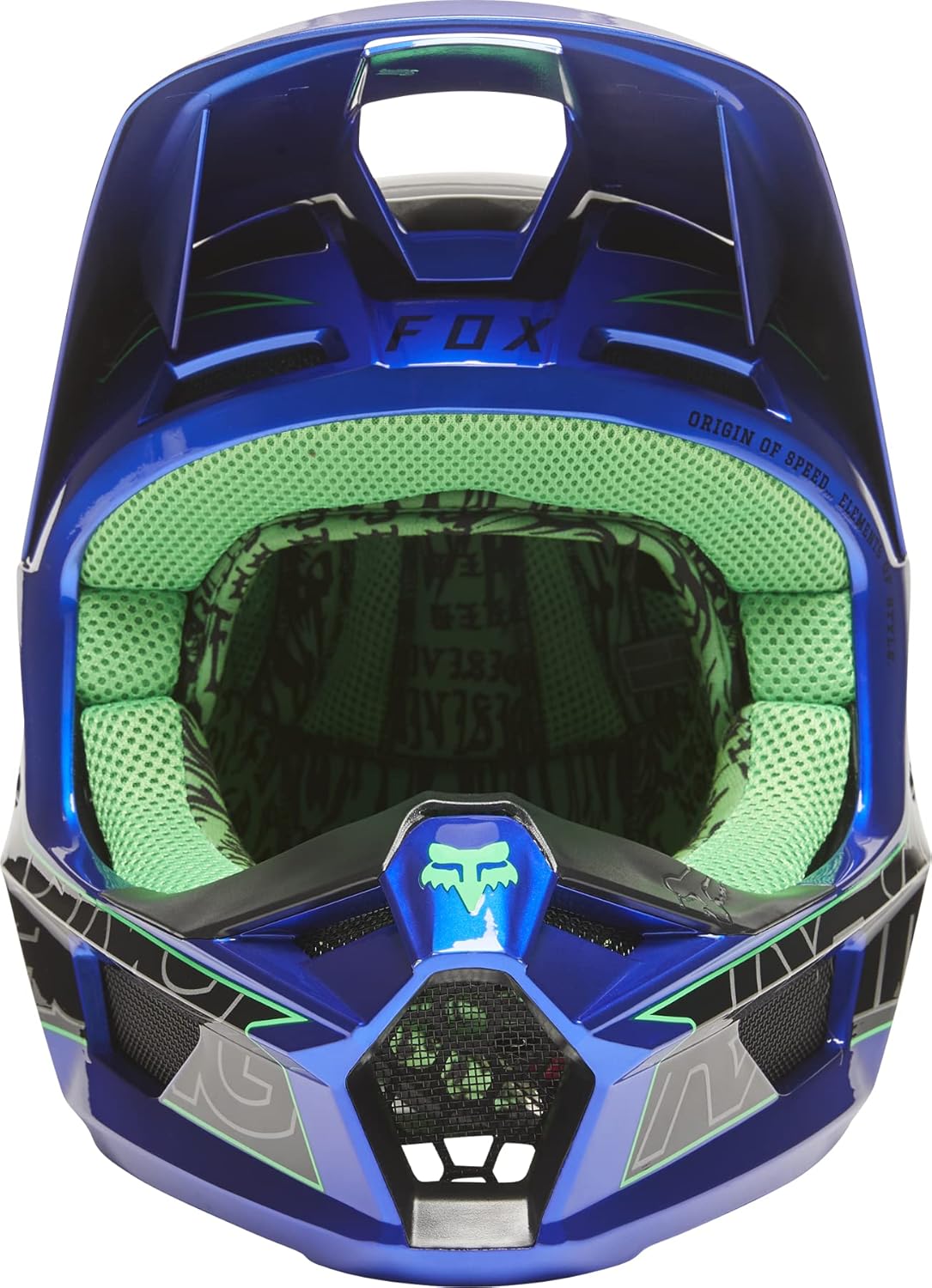 Fox Racing Unisex V1 Motocross Dirt Bike Helmet, Blue, X-Large