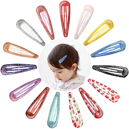 Amazon Kingsie ヘアクリップ 30個セット ヘアピン キラキラ ラメ パッチン留め スリーピン ヘアアクセサリー 髪飾り 髪留め Kingsie ヘアピン 通販