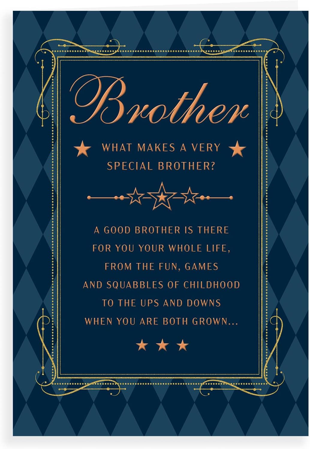 Regal Publishing Classic Birthday Card Brother - 9 x 6 inches