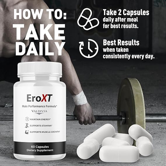 (3 Pack) EroXT Capsules, Official Ero XT with All Natural Ingredients, Advanced Overall Health and Wellness Vitamin Supplement Formula for Maximum Strength Multivitamin Support (180 Capsules)