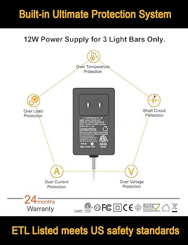 Miniatura 6 de Iluminación LED para debajo del gabinete, luz táctil para gabinete, cable ajustable integrado, sin cables desordenados, 3 paneles de luces