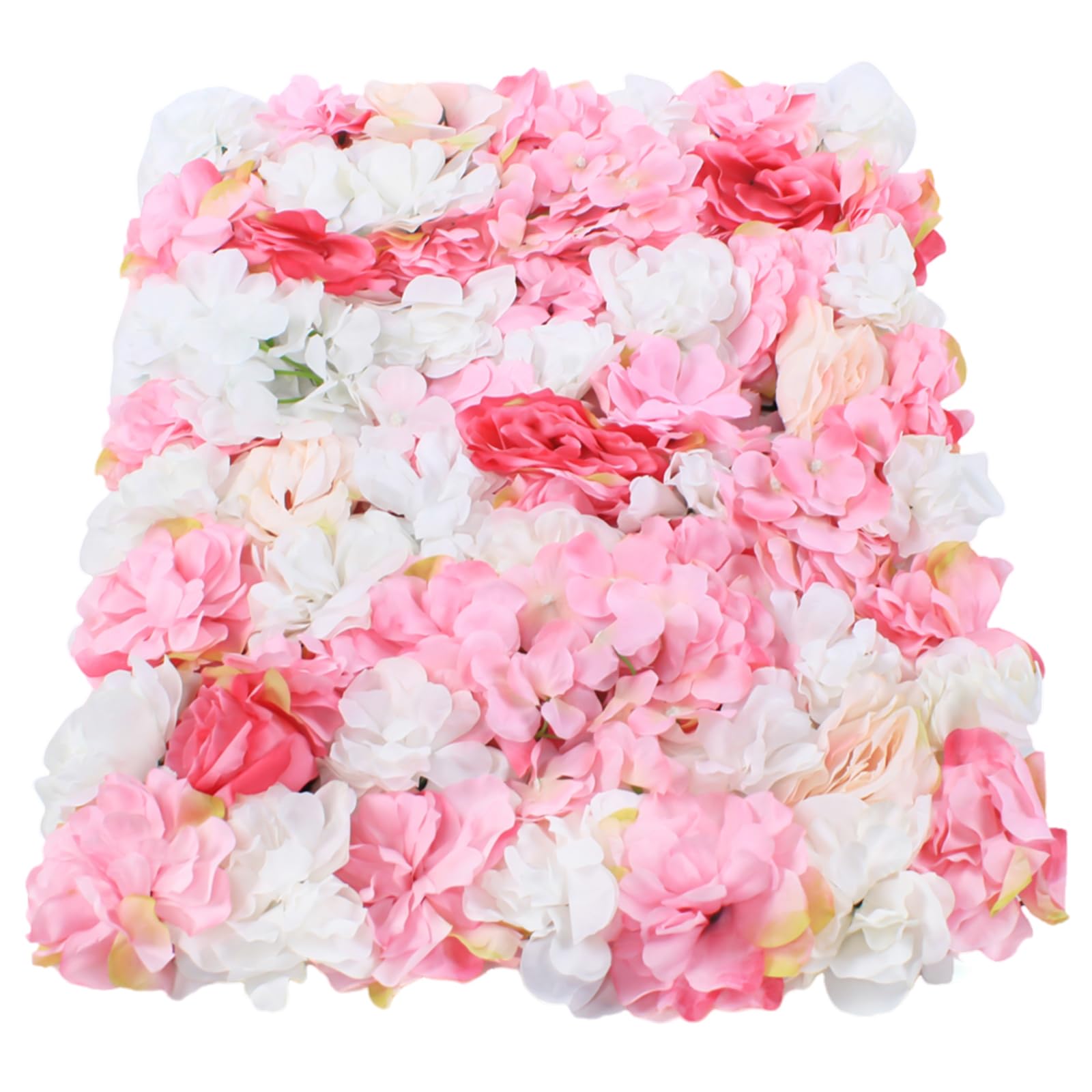12 Stück Künstliche Blumen Wandpaneele, Blumenwandpaneel, 40x60cm | Seidenstoff, Wanddeko Blumen, für Hochzeit, Valentinstag, Zuhause,Hintergrunddekoration