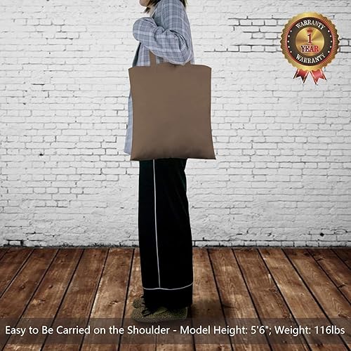 Vista 16 de TOPDesign - Paquete de 5 bolsas de algodón negro de 16 x 15 pulgadas, bolsas de tela ligeras y medianas reutilizables, adecuadas para bricolaje