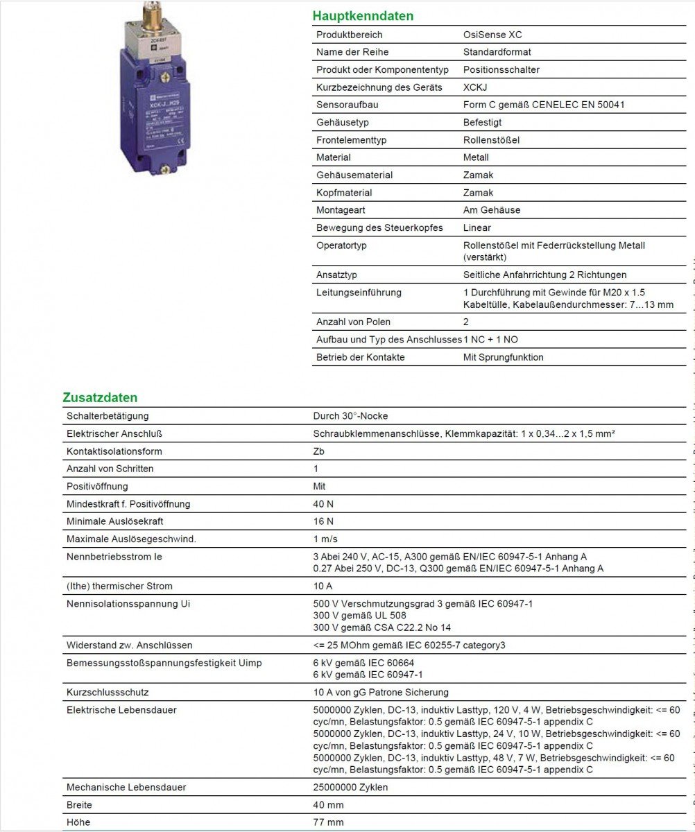 IDP MET NC/NA RECT PL+RD MET ISO M20X1,5