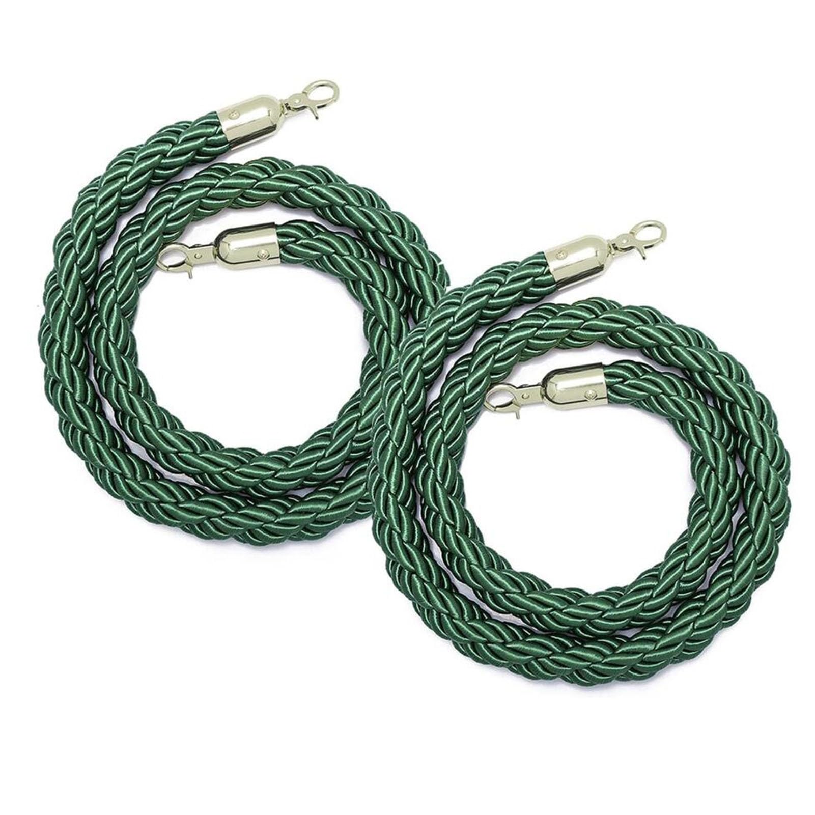 Cordes rétractables VIP lot de 2 avec mousquetons de 150 cm pour barrière de sécurité