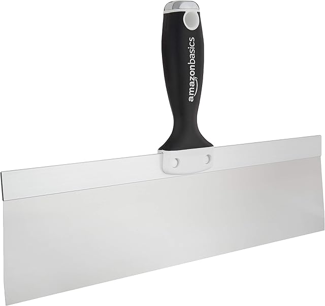 Amazon Basics 35.56 cm Soft Grip, Stainless Steel Tape Knife with Hammer End