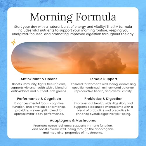 Miniatura 4 de Gulp Multivitamínico definitivo para mujeres  Fórmula AM apoya la energía, la concentración, la inmunidad, la digestión  Fórmula PM apoya la