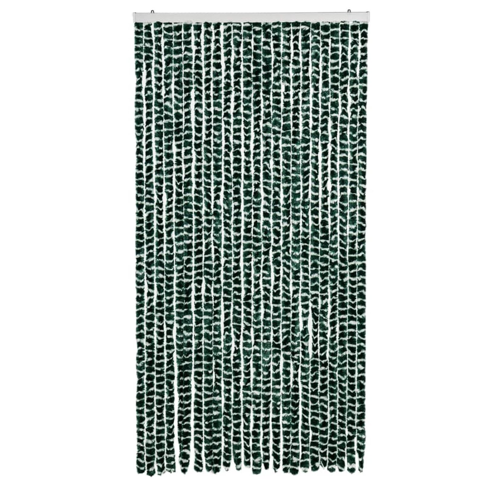 ZEYUAN Tenda Antimosche Verde e Bianca 100x230 cm in Ciniglia,Tenda Antimosche per Finestre e Porte Leggera Resistente all'Acqua Silenziosa Zanzariera Antiisetti-377386