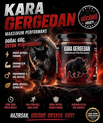 KARA GERGEDAN Performans Macun 2 x 240 gr + Efsane Güç
