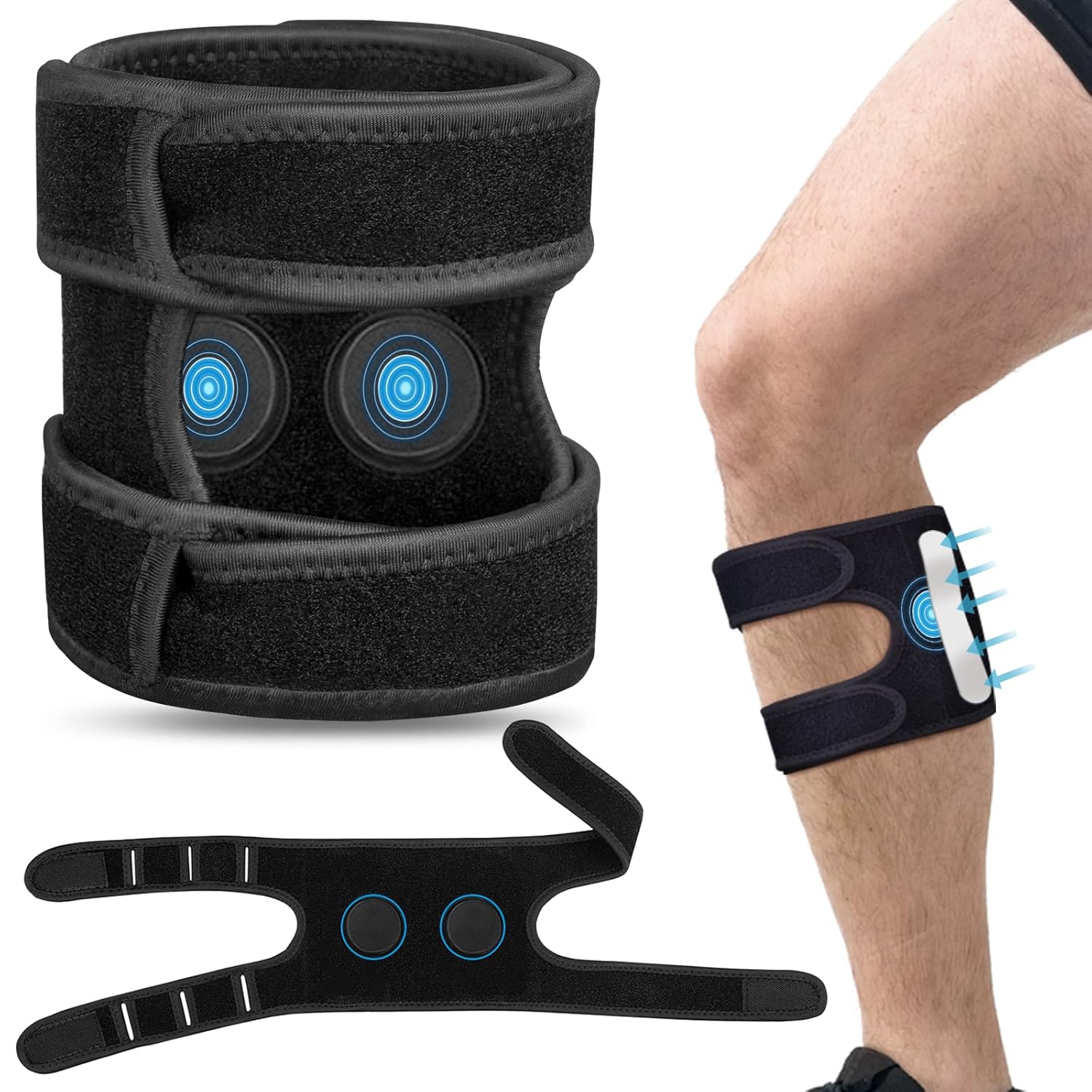 Sciatica Pain Relief Brace for Sciatic Nerve Pain, Lower Back, Adjustable Dual Pressure Pads Targeted Compression Hip Knee Sciatic Nerve Ease Brace One Size for Unisex Men Women Sciatica Pain Relief Brace for Sciatic Nerve Pain, Lower Back, Adjustable Dual Pressure Pads Targeted Compression Hip Knee Sciatic Nerve Ease Brace One Size for Unisex Men Women