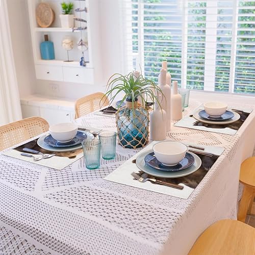 Miniatura 8 de Bear Cute Theme Placemats Set of 4 Table Mats Washable Placemat Waterproof Place Mats for Party Home Dining Table Decor 18x12 in