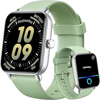 Gydom Smart Watch for Men Women - Answer/Make Calls, Alexa Built-in, 1.8" HD Mens Smart Watch with Heart Rate/SpO2/Sleep Monitor, IP68 Waterproof, Fitness Watch for iPhone/Samsung/Android 100+ Sports