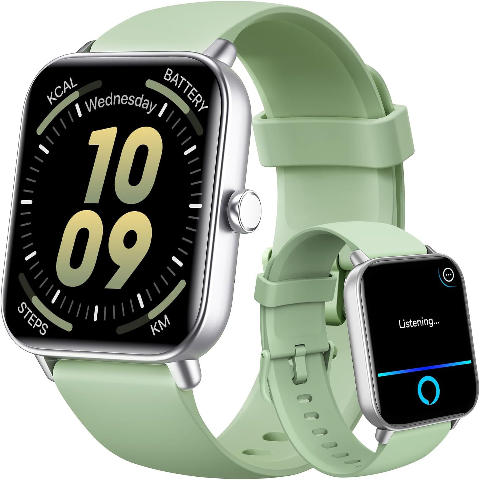 Sports Smart Watch for Men, 1.8”HD Fitness Tracker with Accurate Heart Rate/SpO2/Workout Data Monitoring, 100+ Sports Modes & Long Battery Life Sports Watch Compatible with Android & iOS