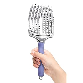 Olivia Garden Finger Brush Scalp-Hugging & Vented Paddle Hair Brush FB-LG (Large)
