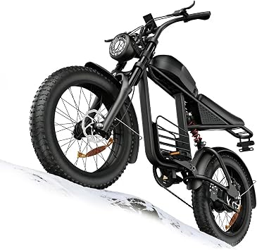 Electric Bike for Adults, 3000W 37MPH E-Bike for Adults, 20" Fat Tire Adult Electric Bicycle with 48V 35AH Battery, 3 Modes Electric Dirt Bike, 7 Speed E-Bikes for Daily Commuting, Trail & Dirt Road