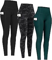 Vista 14 de PHISOCKAT Paquete de 2 pantalones de yoga de cintura alta con bolsillos, leggings de control de abdomen, leggings de yoga elásticos en 4 direcciones