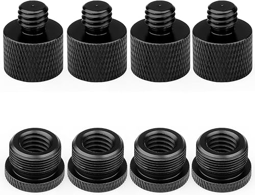 Miniatura 8 de Adaptador de soporte de micrófono 38 hembra a 58 macho adaptador de soporte de micrófono y adaptador de rosca de micrófono 58 hembra a 38 macho para