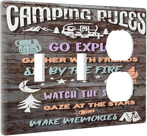 Miniatura 110 de Cubierta de interruptor de luz decorativa de pared de bruja negra Ouija Gótica Esqueleto Calavera 1 banda Placa frontal eléctrica de interruptor