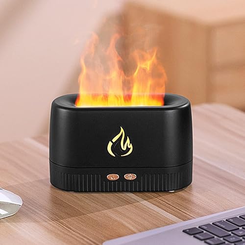 Miniatura 5 de Difusor de llama, protección contra fallos de energía, difusor de aroma de llama, fuente de alimentación USB, función de aromaterapia, humidificador