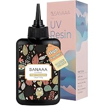 SANAAA UV Resin Hohe Viskosit t 100gTransparentes Harz f r Schmuck Solarh rtendes Resin f r Schmuckherstellung von OhrringenBasteldekor und Reparatur VerklebungHohe Hart