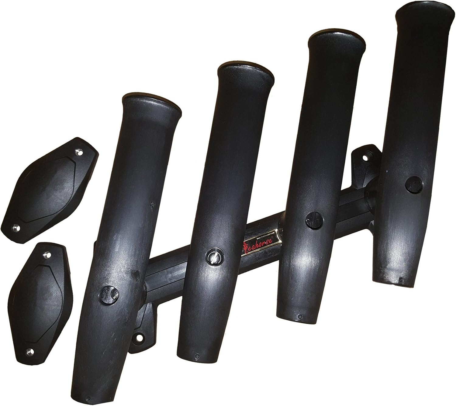 Seahorse Adjustable 4 Fishing Rod Rack Rod Holder Bracket for Boat Kayak Garage Storage Truck by Troll-Master