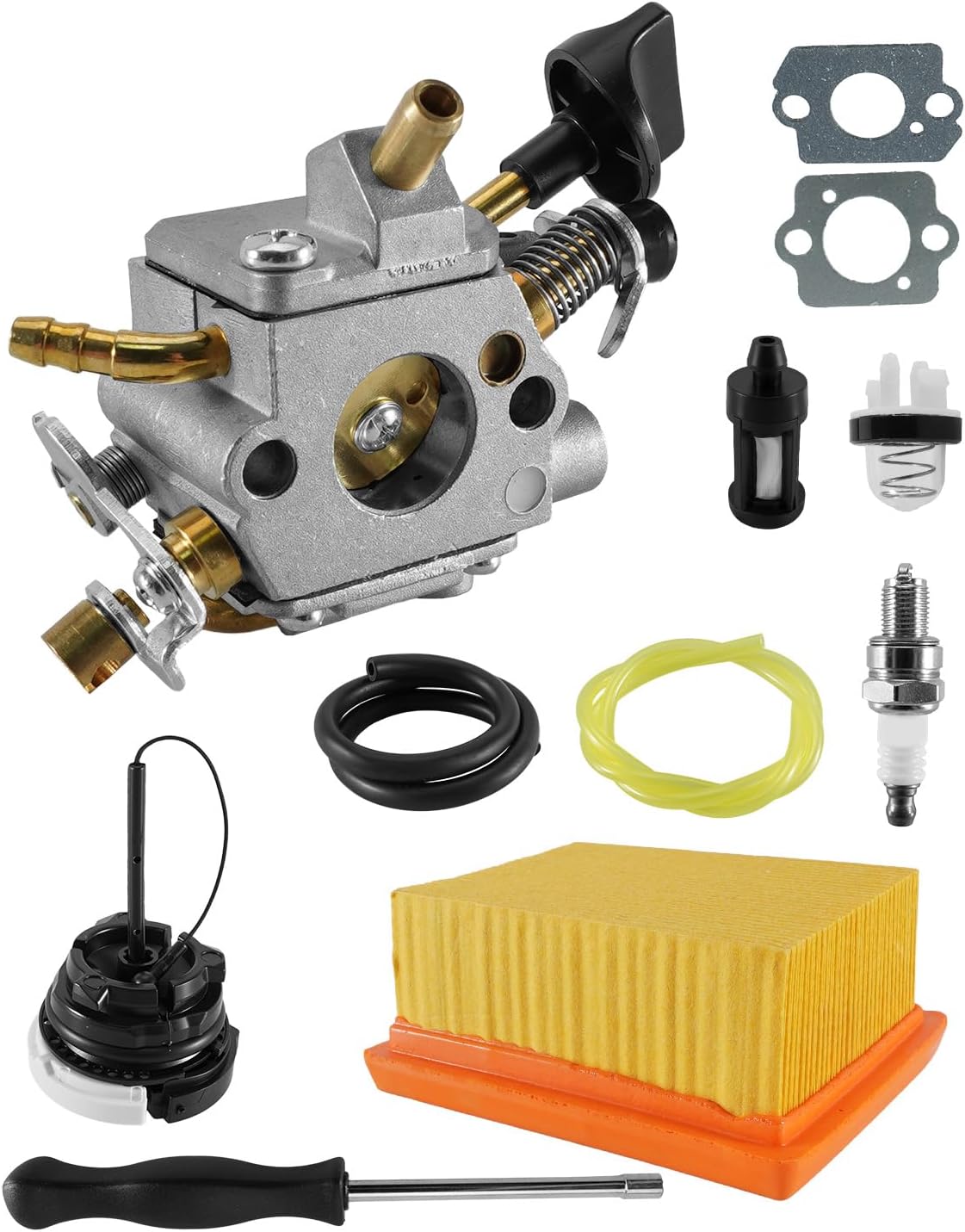 Carburetor Air Filter Tune Up Kit Fit for Stihl BR800 BR800C BR800X C-E Magnum 79.9cc Backpack Blower, Carb with Filter Spark Plug Primer Bulb Replace 4283-141-0300B 4283-120-0601 0000 350 0527