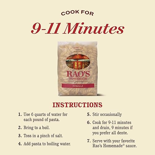 Miniatura 7 de Rao's Pasta Fusilli 16 OZ