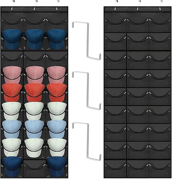Support Mural Vertical Pour Chapeaux De Baseball - Organiseur En Bois Pour Casquettes