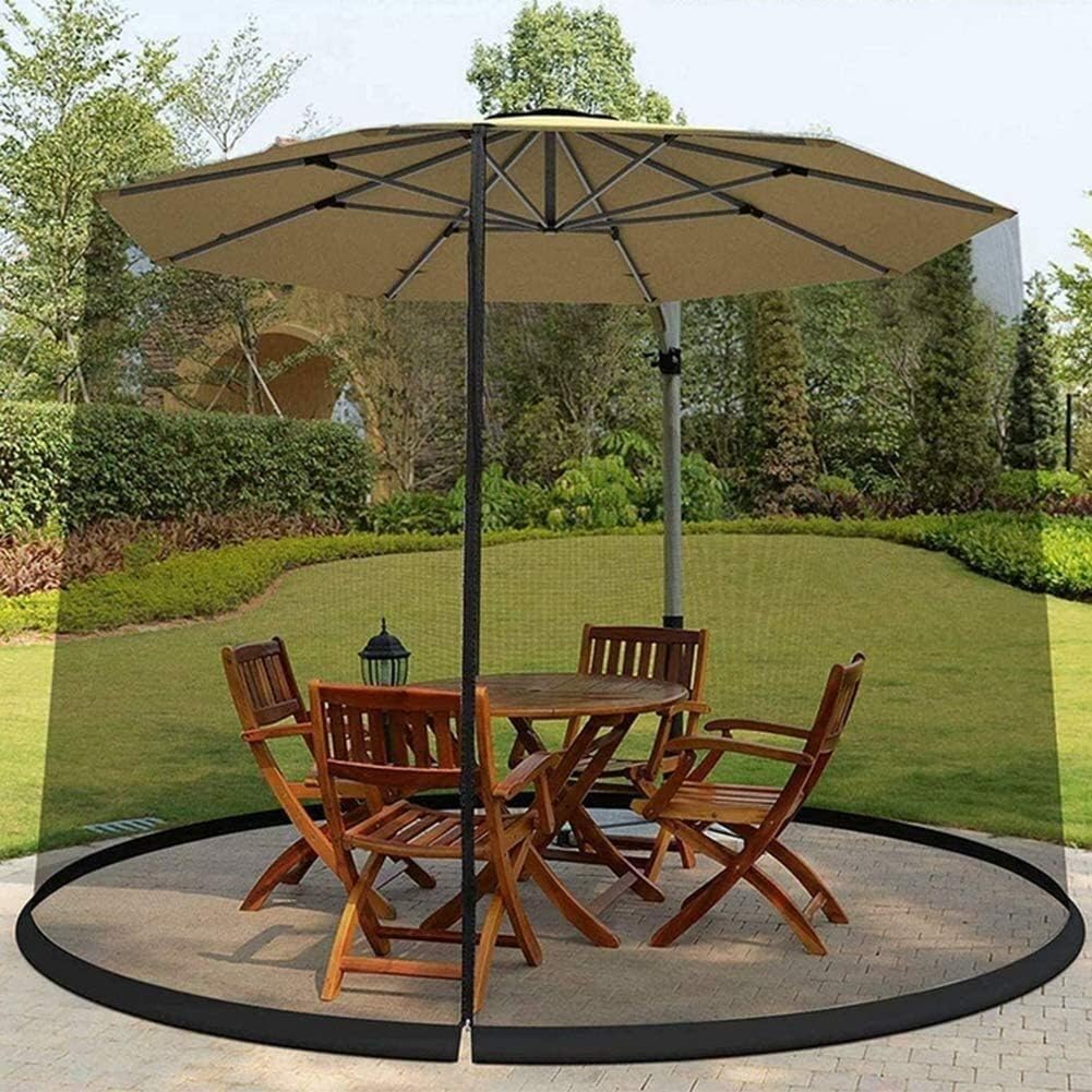 Amazon アウトドアモスキートネット 庭の蚊カバー パティオの傘の蚊帳 ファスナー開閉のポリエステルメッシュスクリーンと定位置に保持するためのベースに水管 屋内外の蚊から保護します Lyyjiaju 蚊帳 通販