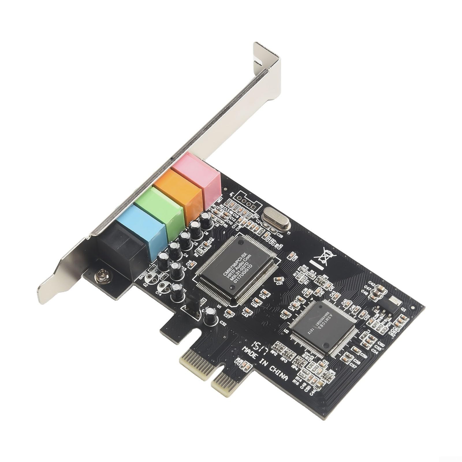 Zoegneer PCI E 5 Scheda audio interna a 1 canale 6 canali Audio 3D con EAX e DirectSound Supporto 3D per Windows 2000 7 8 10 e opzioni di uscita multipla anteriore posteriore