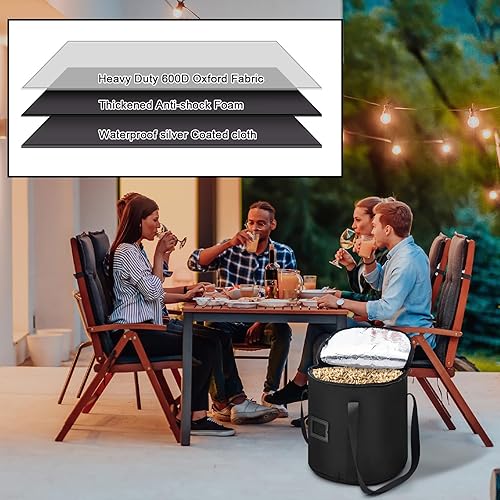 Miniatura 3 de Contenedores de almacenamiento de pellets de madera de 20 libras, contenedor de carbón impermeable, contenedor de pellets de madera, bolsa de