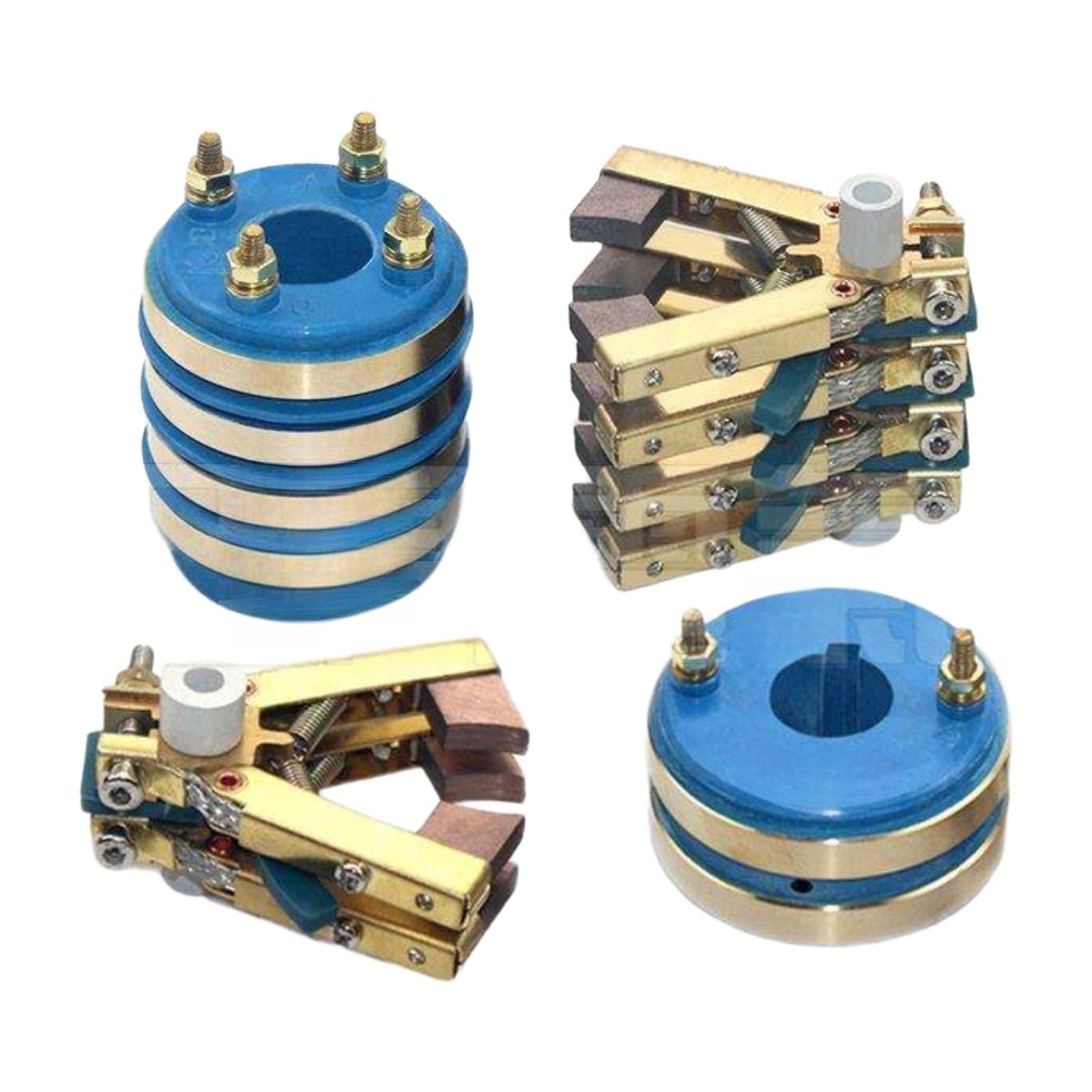 Anillo colector conductor, 2/4 circuitos, tipo soporte | anillo de cobre multicapa; anillo de cobre; portacarbones; escobilla de carbón(Brush holder assembly group 2 SR20*50*34-2)