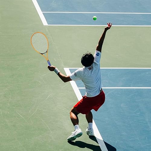 Miniatura 6 de Juego de raquetas de tenis para adultos, 2 jugadores para adultos, juego de raquetas de tenis recreativas para principiantes y profesionales con 4