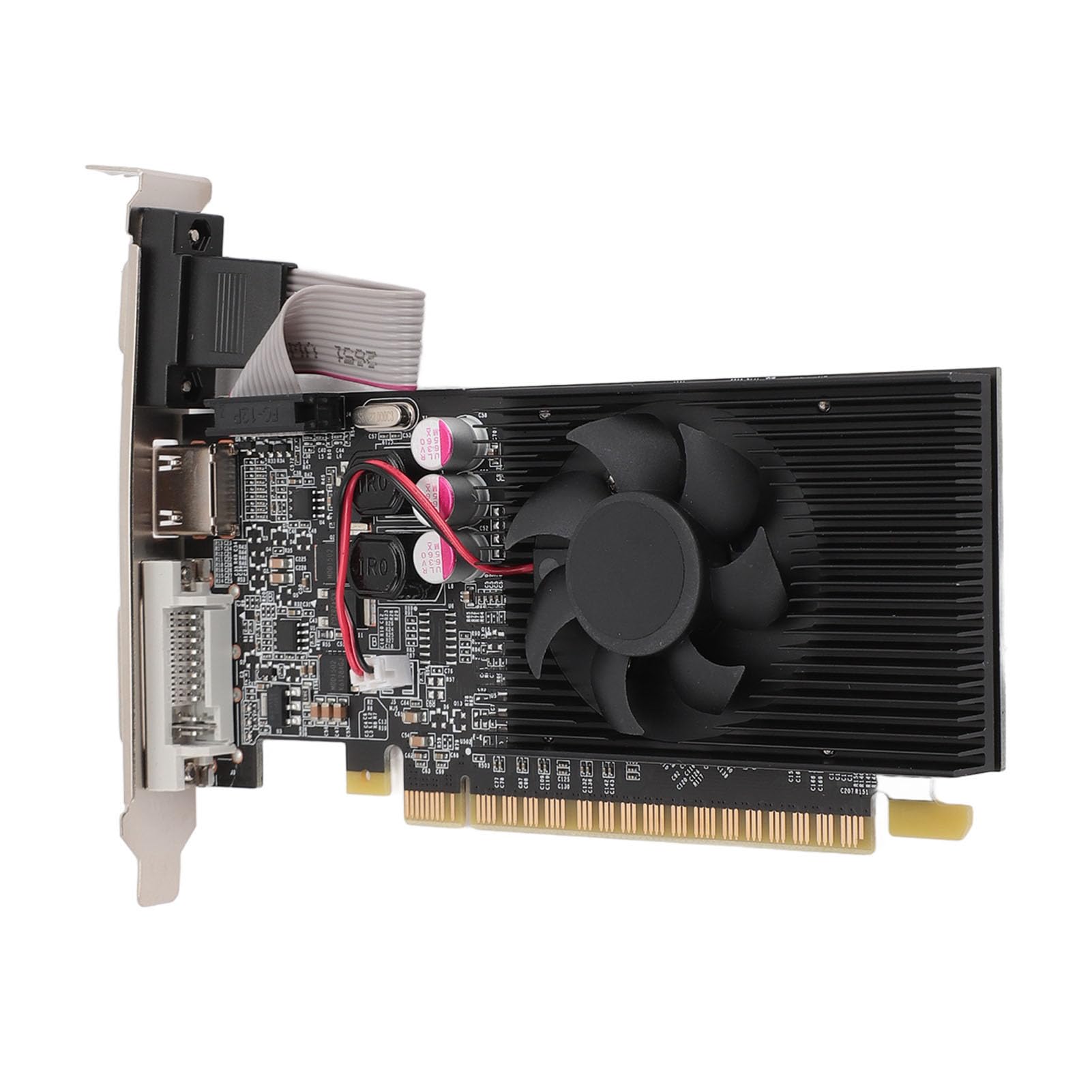 Elprico Carte Graphique de Jeu, Carte Graphique 2 Go DDR3 64 Bits PCI E, Résolution 2560 X 1600, Carte Graphique de Jeu pour Ordinateur de Bureau pour Windows 10 11 7 8