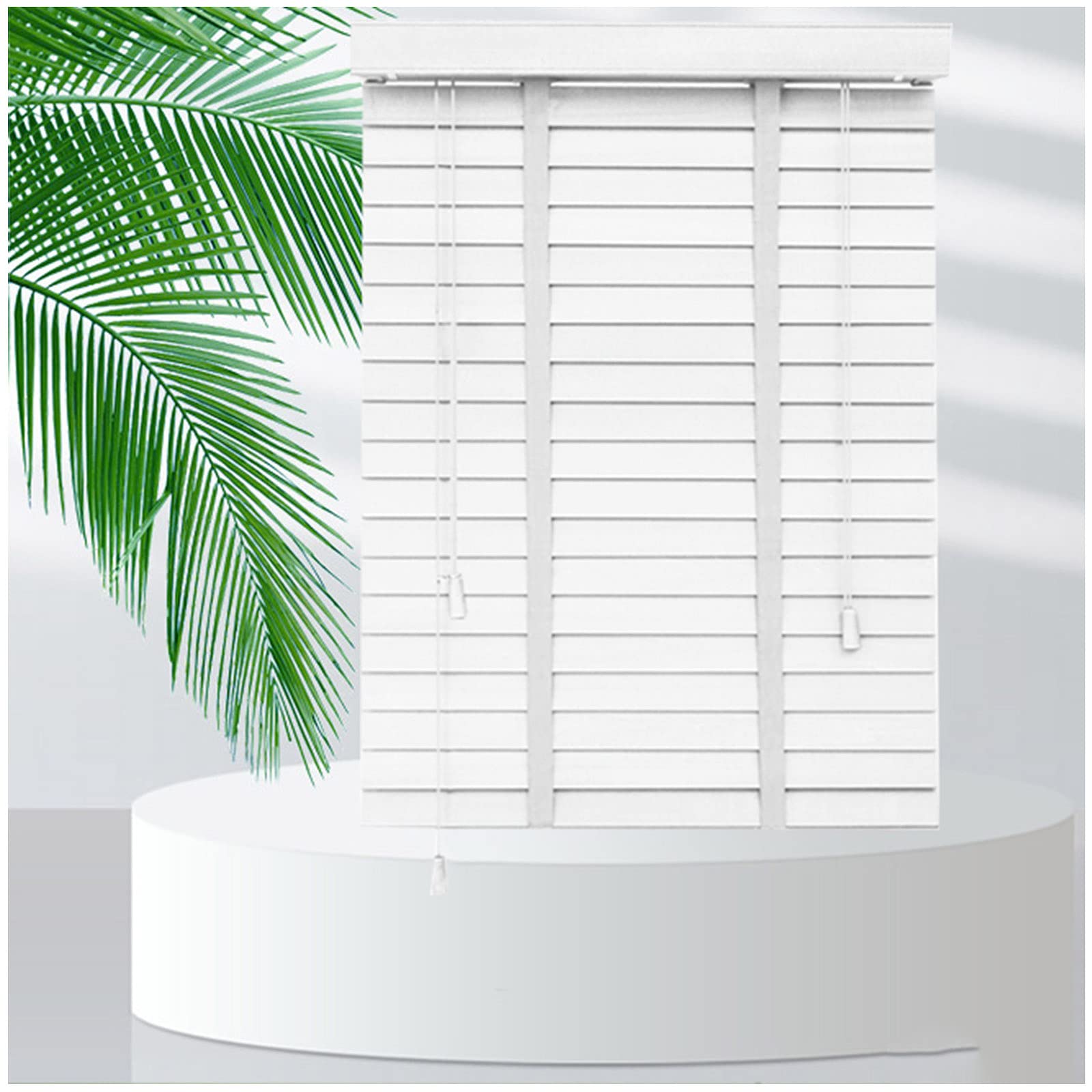 Horizontal Window Blinds, Wooden Venetian Blinds, Window Shades, Foldable Blackout Venetian Shades for Windows and Doors, Solid Wood Window Blinds,140x180cm/55 x 71in